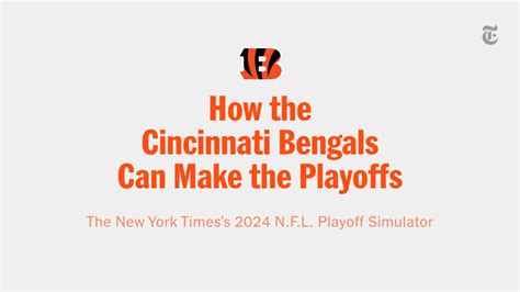 cincinnati bengals playoffs odds|How the Cincinnati Bengals Can Make the Playoffs: Through .